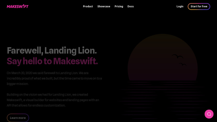 Landing Lion Landing Page