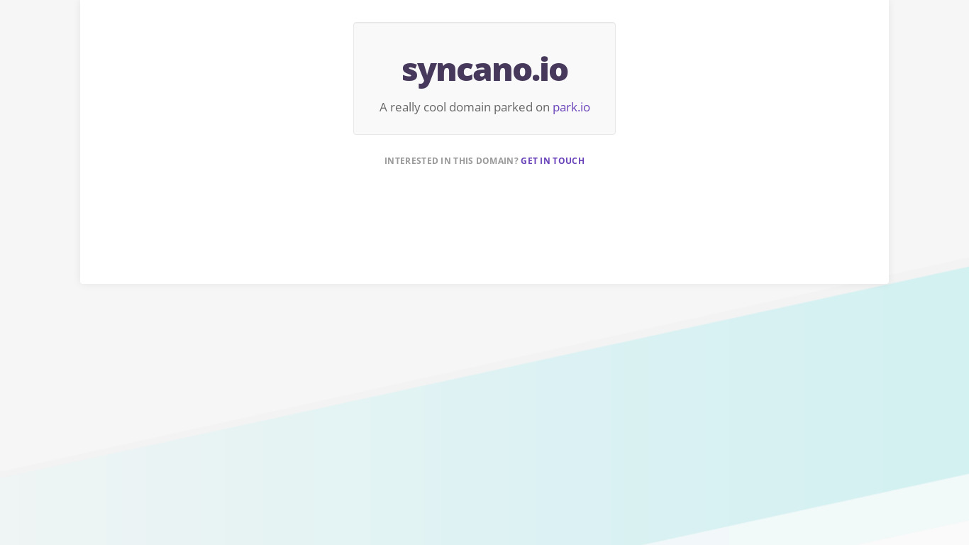 Syncano Landing page
