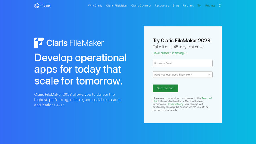FileMaker Pro Landing Page