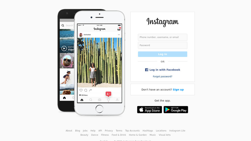 Instagram Landing Page