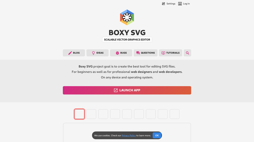 Boxy SVG Landing Page