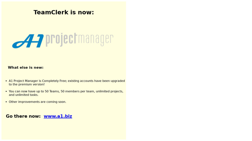 TeamClerk Landing Page