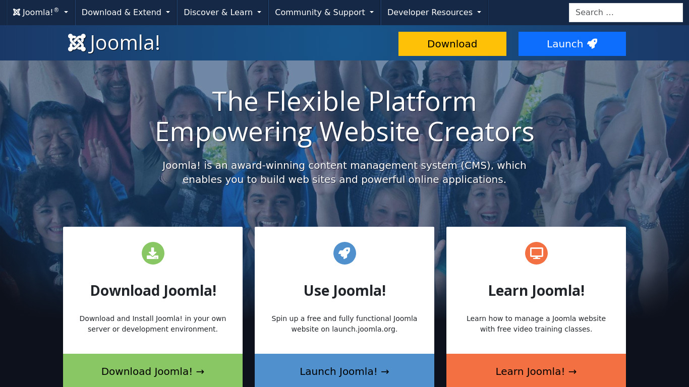 Joomla Landing page