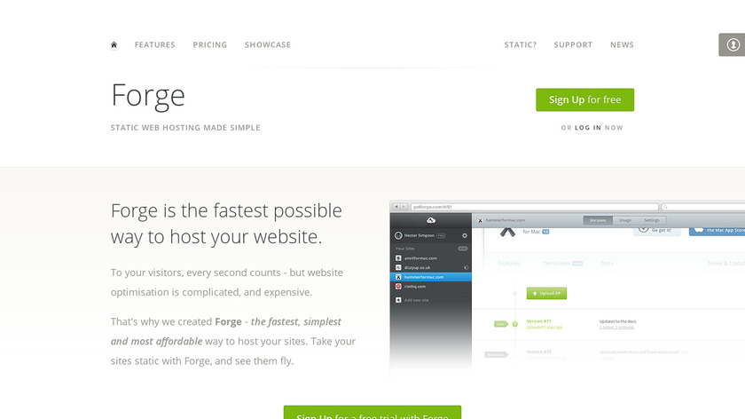 Forge Landing Page