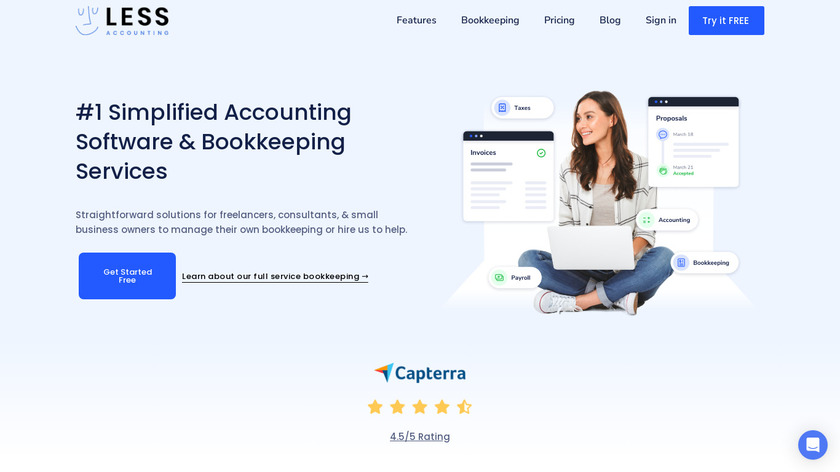 LessAccounting Landing Page
