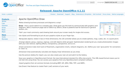 Apache OpenOffice Draw screenshot