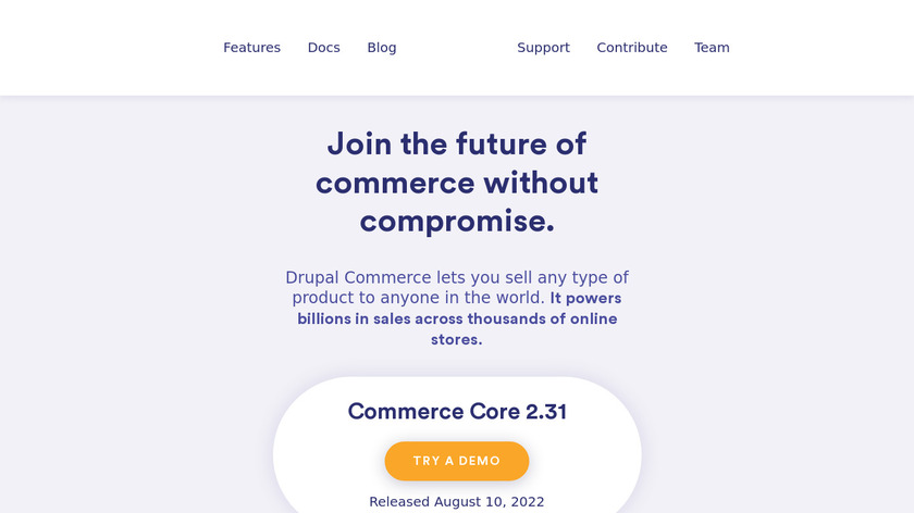 Drupal Commerce Landing Page