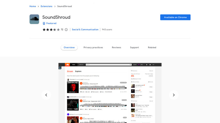SoundShroud Landing Page