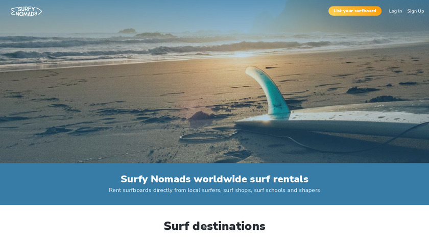 Surfy Nomads Landing Page