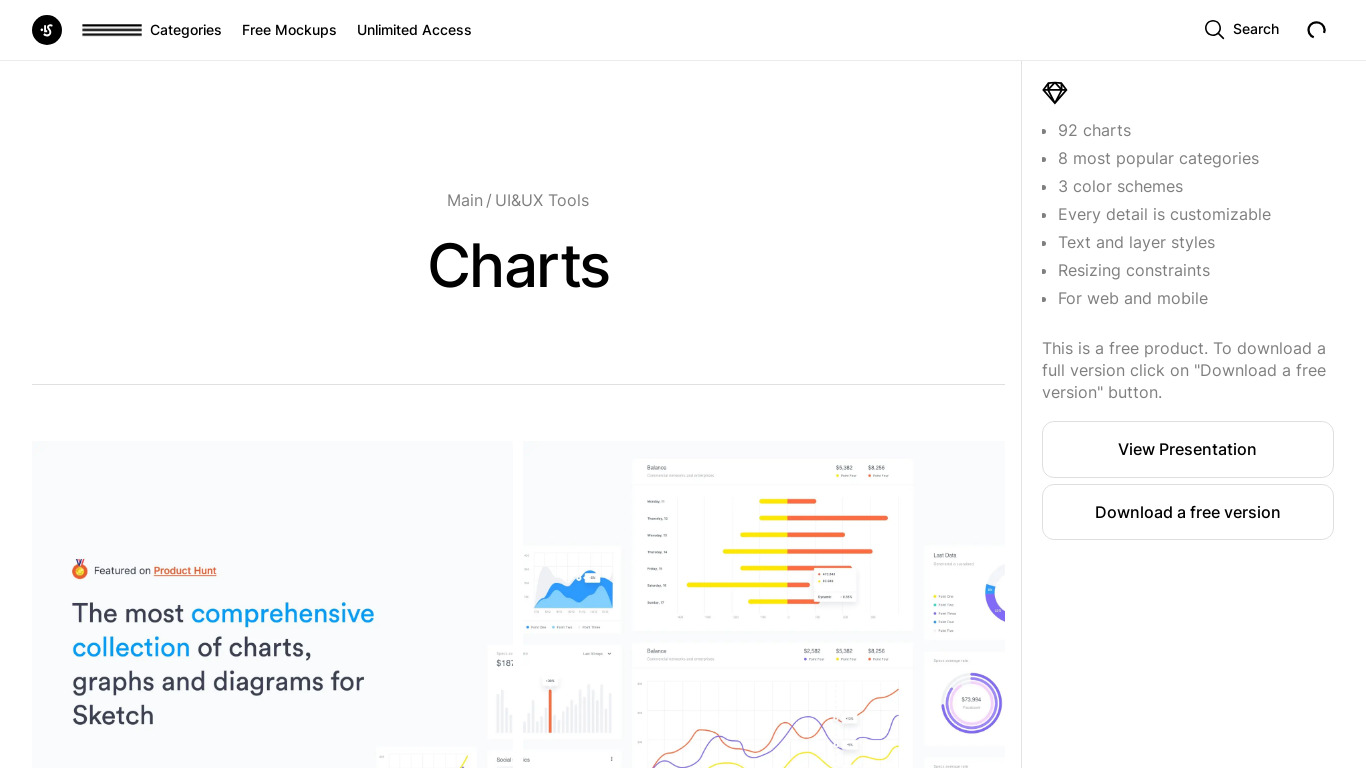 Charts by ls.graphics Landing page