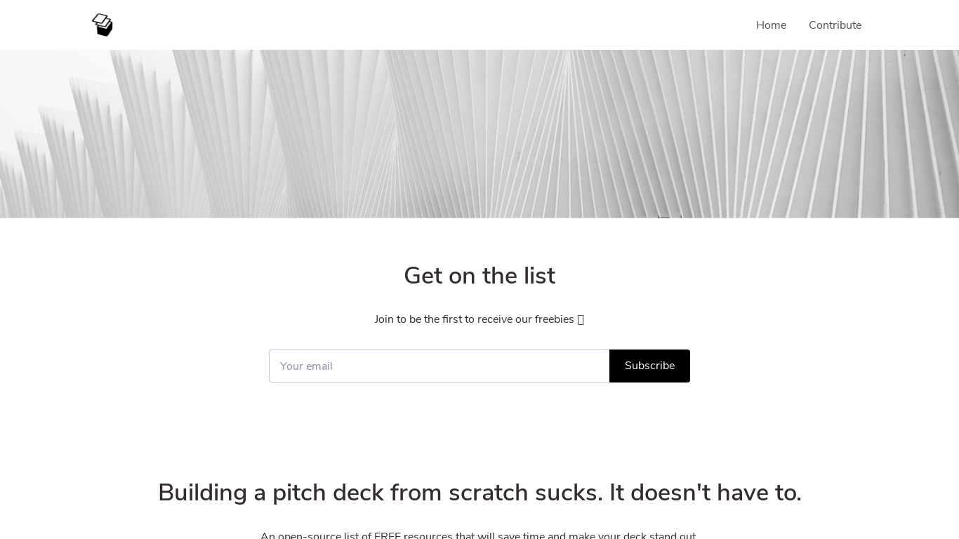 UnDeck.co Landing page