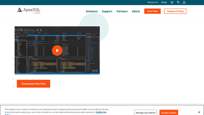 ApexSQL Diff Landing Page