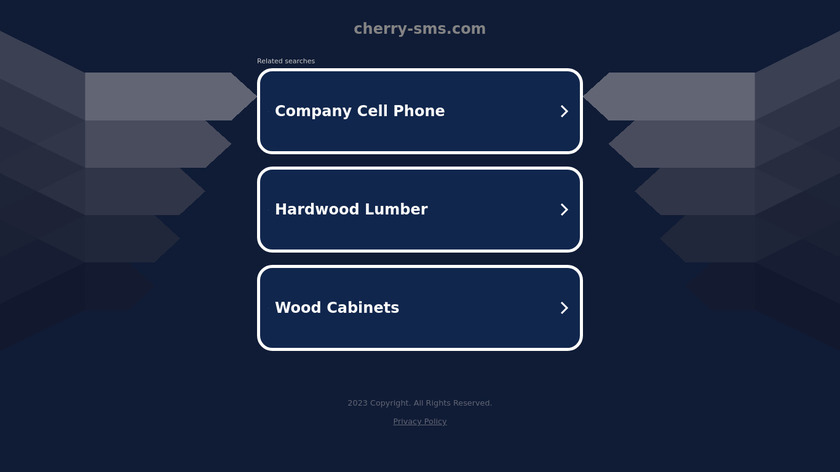Cherry SMS Landing Page