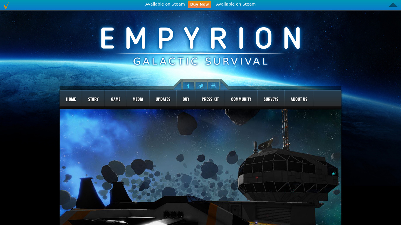 Empyrion Landing page