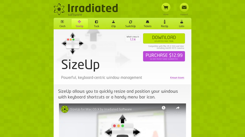 SizeUp Landing Page