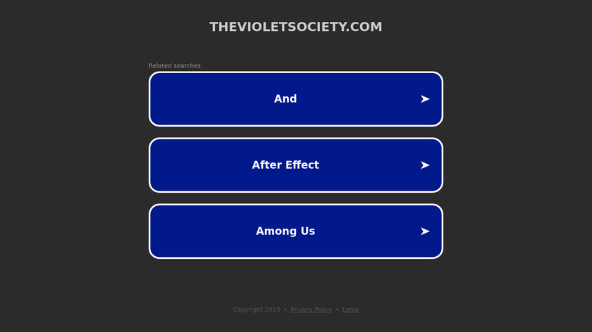 The Violet Society Landing Page