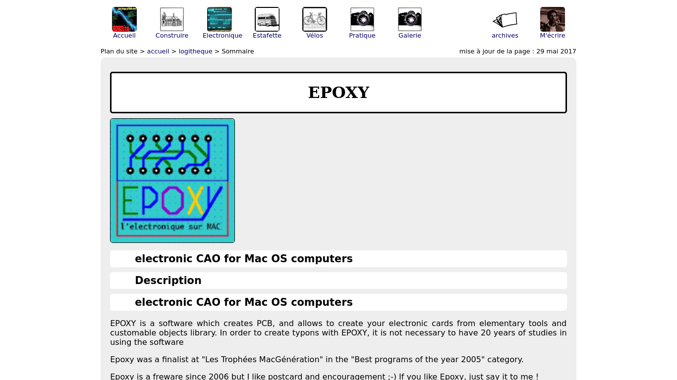 Epoxy Landing page
