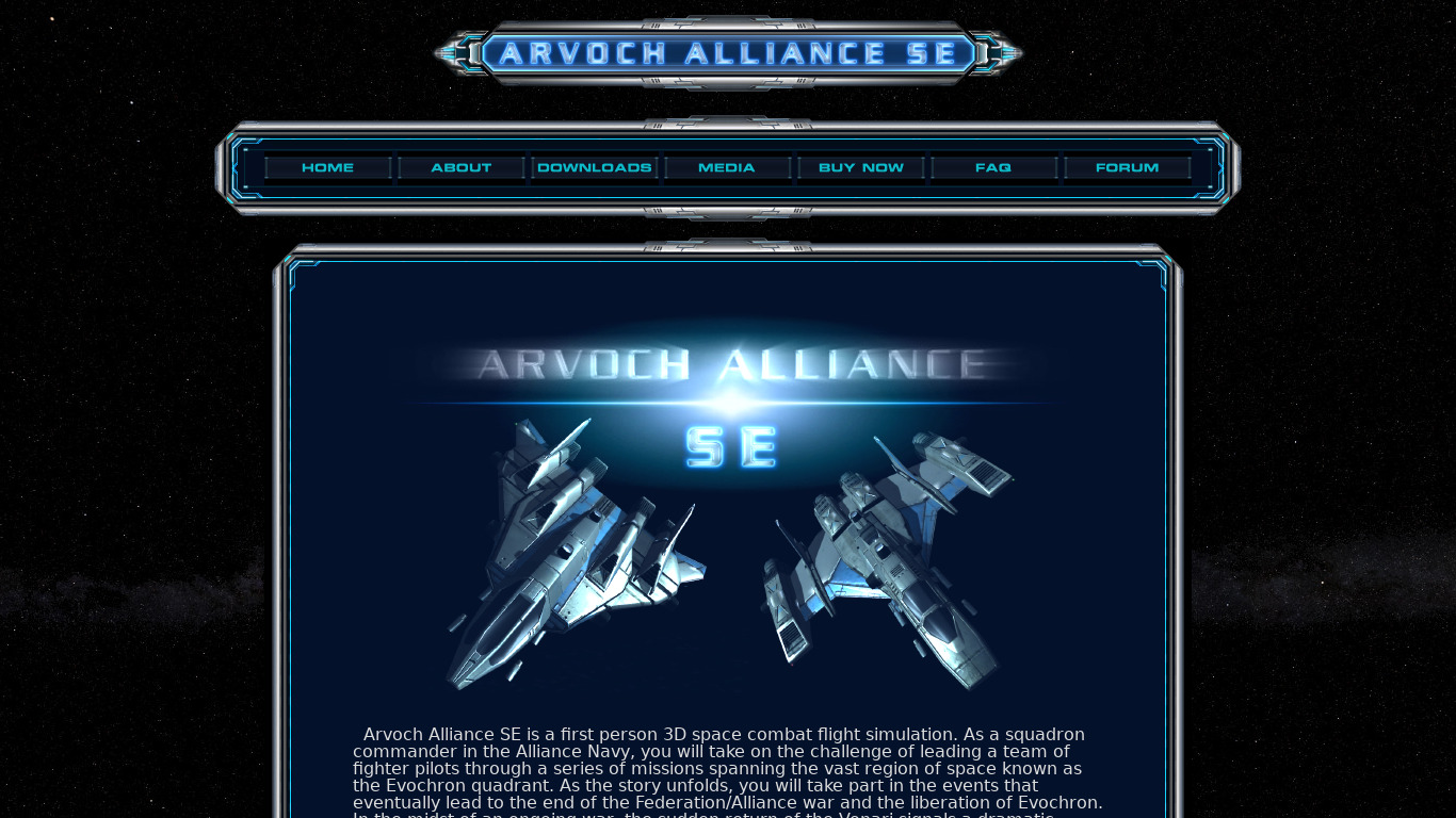 Arvoch Alliance Landing page