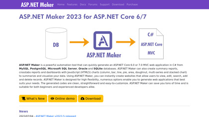 ASP.NET Report Maker image