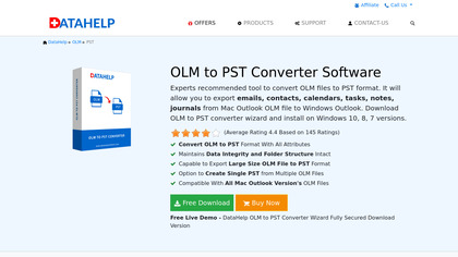 DataHelp OLM to PST Converter image