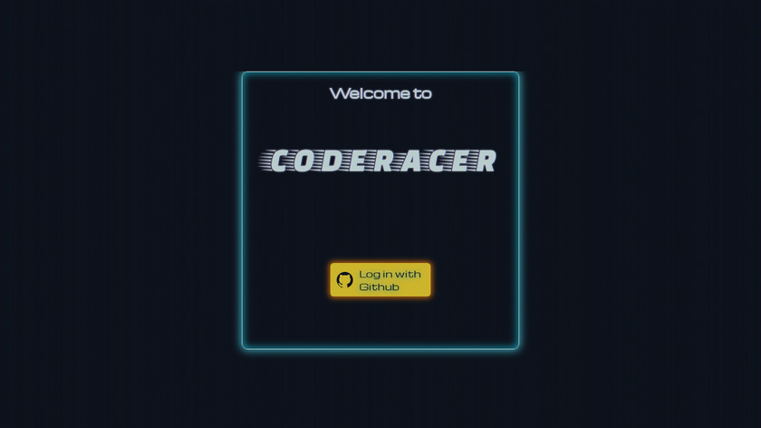 Code Racer Landing Page