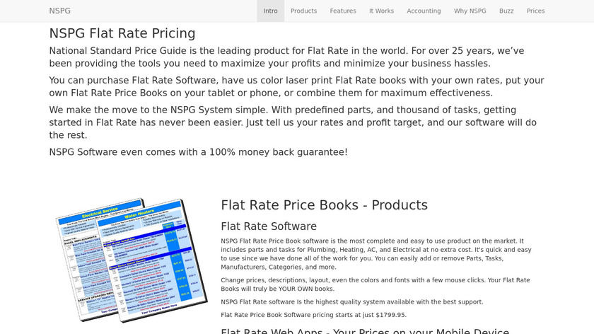 PriceGuide Landing Page