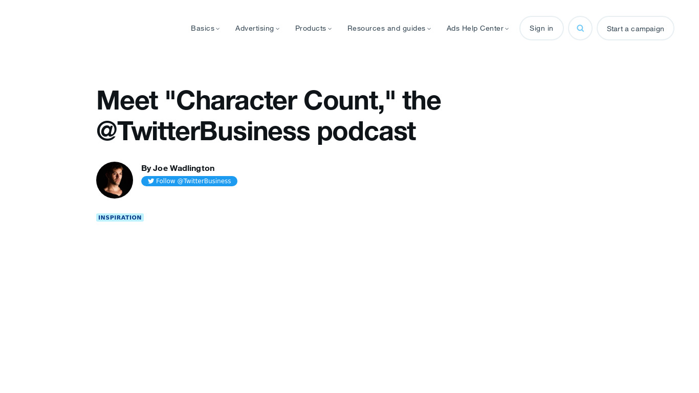 Character Count Landing page