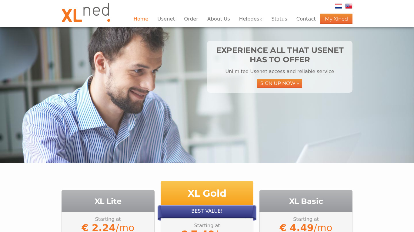 Xlned Landing page