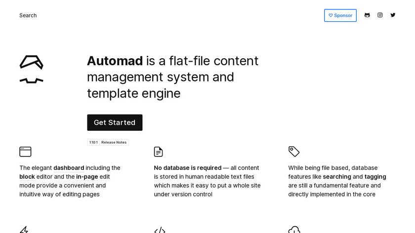 Automad Landing Page