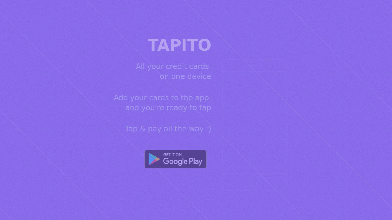 Tapito.co Landing page