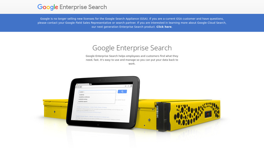 Google Search Appliance Landing Page