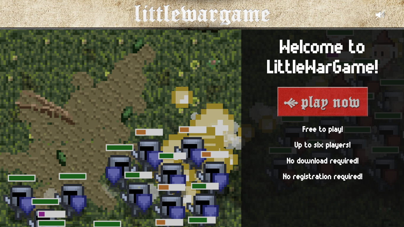 Littlewargame Landing page