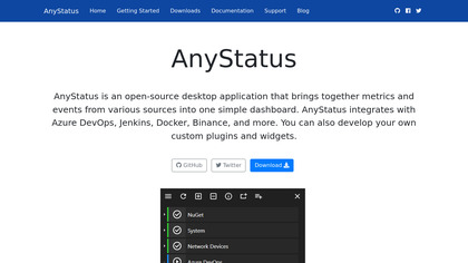 AnyStatus extension for Visual Studio image