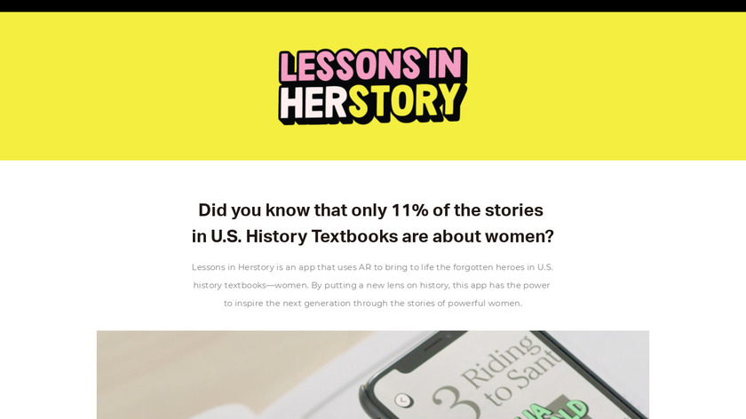 Lessons in Herstory Landing Page