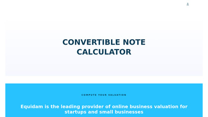 Convertible Notes Calculator image