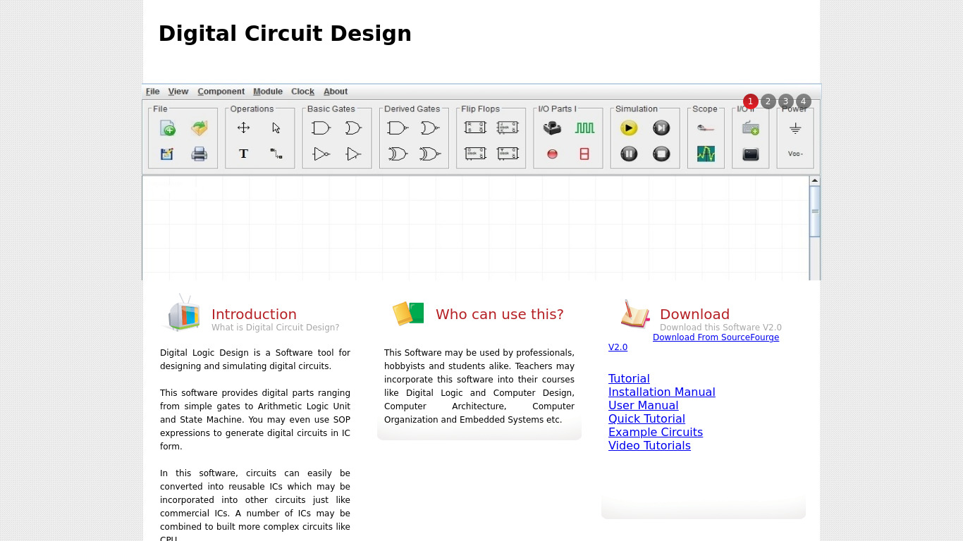 Digital Logic Design Landing page