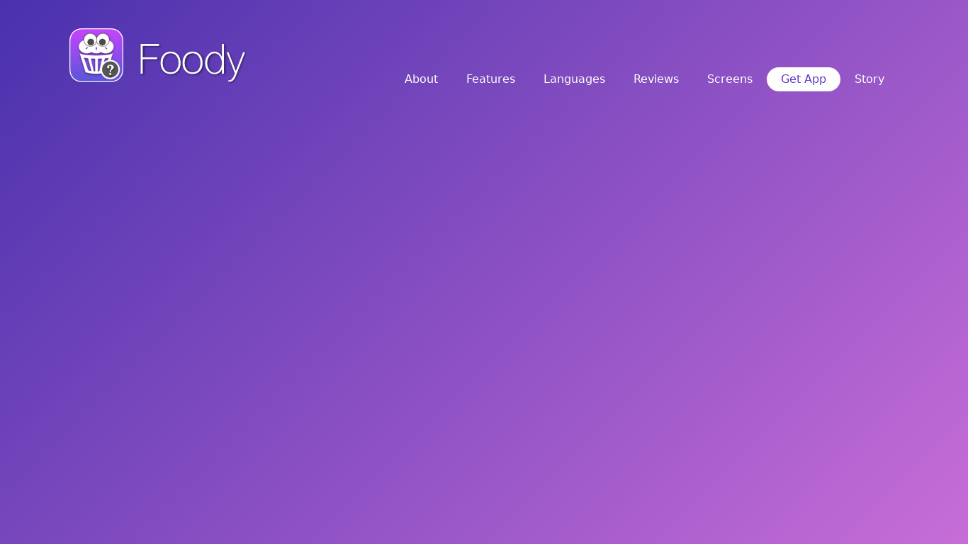Foody Landing page