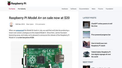 Raspberry Pi Model A+ image