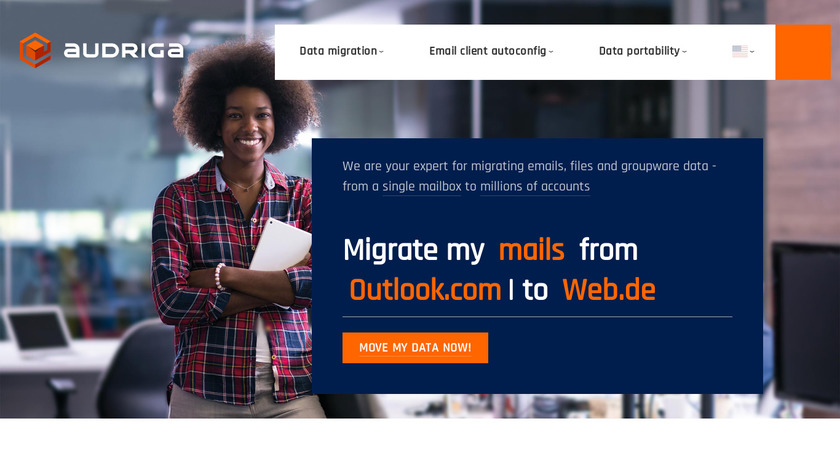audriga Email and Groupware migration Landing Page