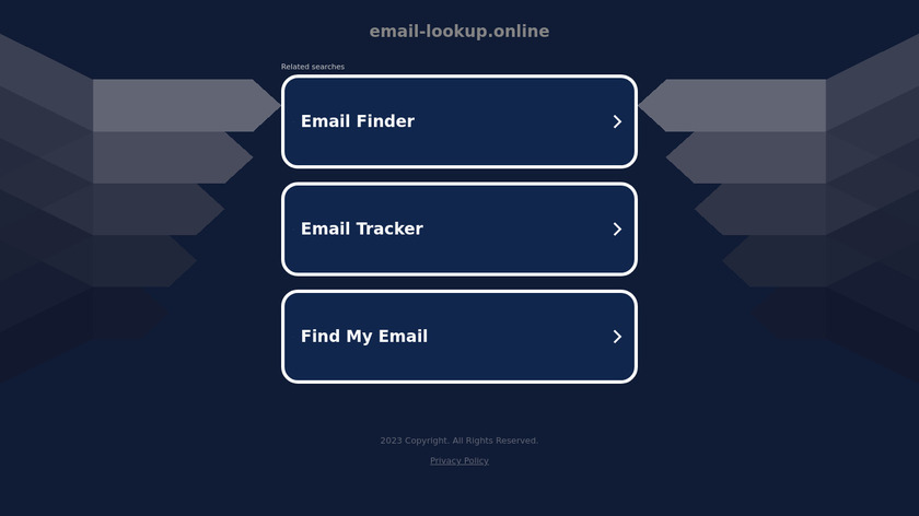 Email Lookup Landing Page