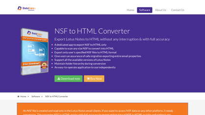 DataVare NSF to HTML Converter image