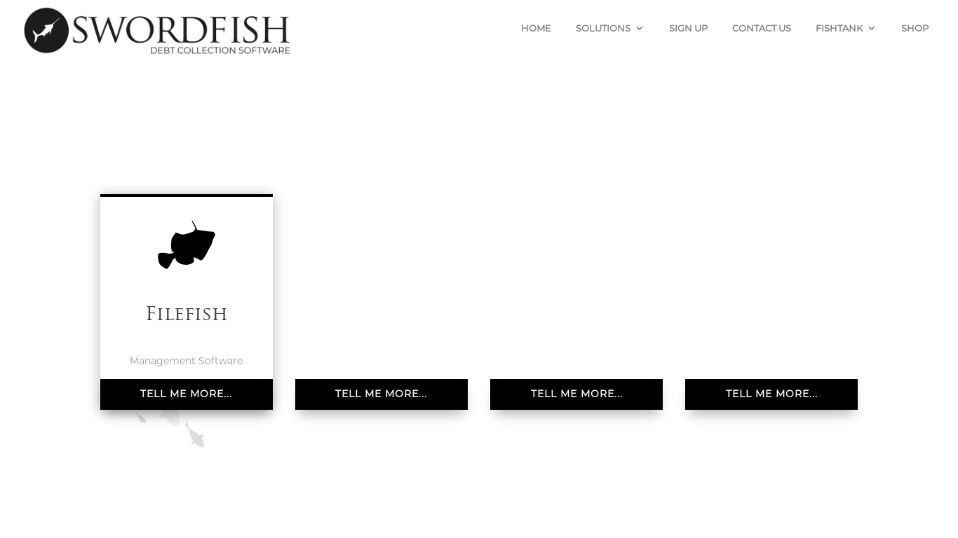 Swordfish.co.za Landing page
