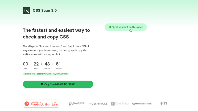 CSS Scan Landing Page