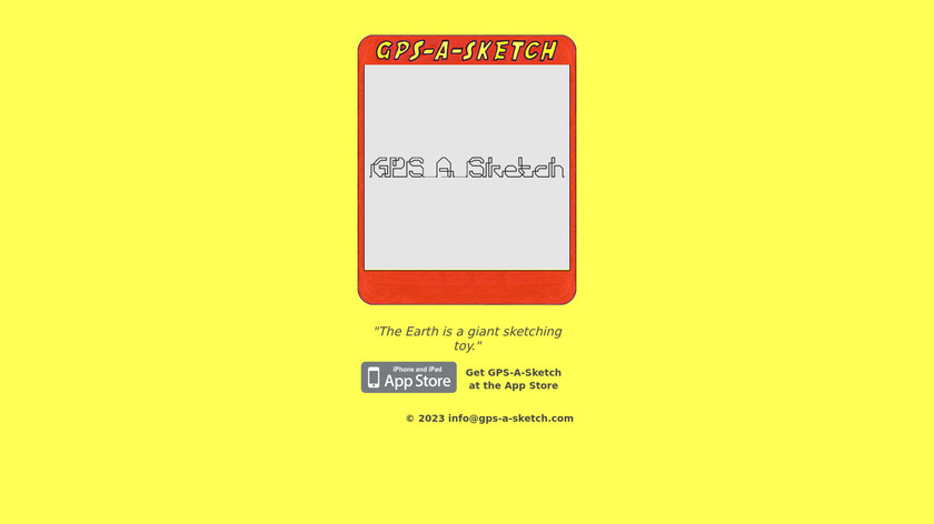 GPS-A-Sketch Landing Page