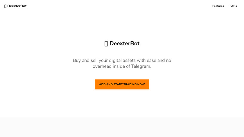 DeexterBot Landing Page