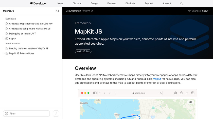MapKit JS Landing Page