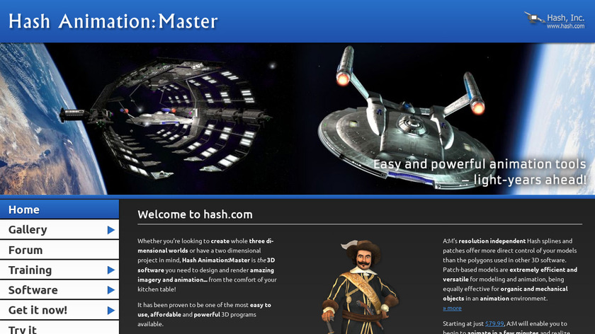 Hash Animation Master Landing Page