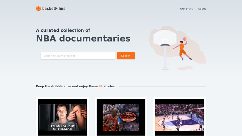 basketFilms Landing Page