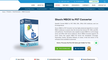 Shoviv MBOX to PST Converter image