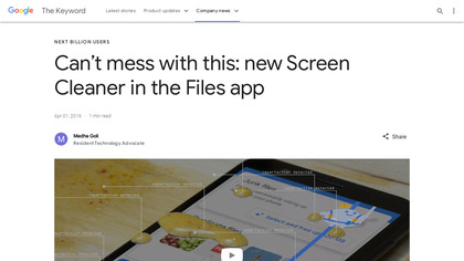 Screen Cleaner by Google Files image